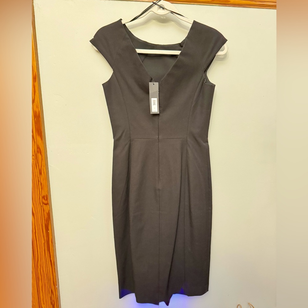 Banana Republic Black Midi Cocktail Dress-NWT - Picture 4 of 8